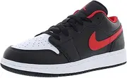 [Nike] Big Kid's Jordan 1 Low Black/Fire Red-White (553560 063) - 6
