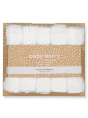 Baby 5 Pack Face Washer Set