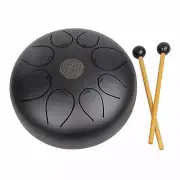 Wuyou Drum-10 Inch Percussion Instruments Handpan Black Color Drum With Free Bag