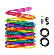 Rainbow Pegless Clothesline For Camping Australian Made UV Stabilised