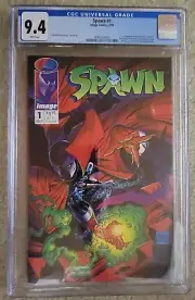 SPAWN #1 CGC 9.4 Origin & 1ST Appearance MCFARLANE Cover Art 1ST Printing 1992