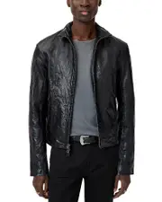John Varvatos Ansel Crinkle Leather Jacket