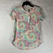 Jaclyn Intimates Woman’s Size S Tye Dye Short Sleeve Top NWT 4598
