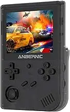 Anbernic RG351V Handheld Spielkonsole, WIFI Retro Spielekonsole mit 64G TF Card 2500 Spiele, Open Source Linux-System Portable Spielkonsole Kompatibel mit ,Retro Konsole 3.5"IPS(Schwarz)