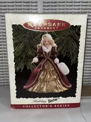 BARBIE: KEEPSAKE ORNAMENT “Holiday Barbie” COLLECTOR’S SERIES