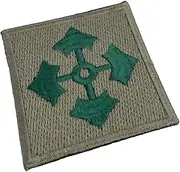 Hornbeam Militaria - Reproduction World War Two Era American/US Insignia, 4th Infantry Division Patch, Sew On, Oversized Variation