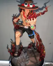 Portgas D Ace Resin FULISHE One Piece Model POPMAX 25cm