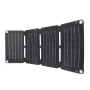 20W ETFE Foldable Solar Panel Monocrystalline USB 5V 2A DC 12V 1A Waterproof for Outdoor Camping Hiking Portable Solar C