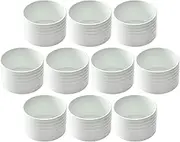 Set of 10 White Porcelain Tubular Rice Bowl (Large) [114 x 82mm] | Hitsu, Rice Stand