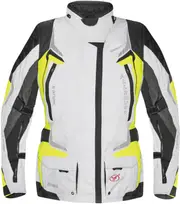 Germot Allround, textile jacket women , color: Light Grey/Yellow , size: 34