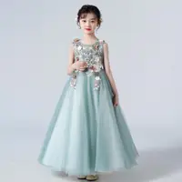 在飛比找ETMall東森購物網優惠-無袖兒童公主裙婚紗演出背心