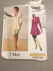 Vogue Pattern #2248 Cloe Misses' Size Petite 6-8-10 Tunic & Skirt Uncut