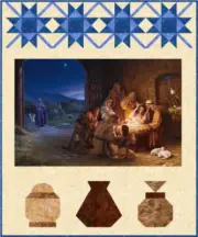 Quilt Kit - Nativity - 50" X 60" Mark Missman Nativity Panel Throw Quilt
