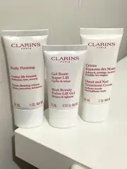 Clarins Firming Set (Body, Buste, Hand & Nails) 30ML & 15ML Extra-Lift Gel New