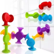 BUNMO Suction Bath Toys 10 Pack - Creative Sensory Fun & Fine Motor Skills