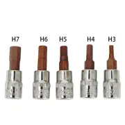 Premium Quality 5PCS Hex Screwdriver Bit Socket Set Suitable for H3 H7 14 Inch