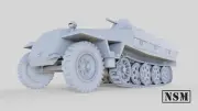 NSM 251/1 Halftrack, 1/56th Scale, 28mm For Bolt Action.