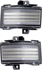 Astra Depot Pair Tow Mirror F150 Super Duty Turn Signal DRL Parking Lights Compatible For Ford F150 F250 F350 F450 F550 2015-2022 2023, Clear Lens Fits for OE FL3Z-13B374-CA FL3Z-13B375-CA