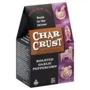 Char Crust Dry-Rub Seasoning Roasted Garlic Peppercorn 4 oz. For All Meat & Fish