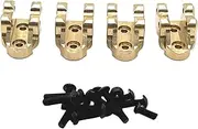 4Pcs 1:10 RC Tie Rod Mount Fixed Modification Brass Pull Rod Bracket Base Replacements for H8H Yk4082 Yk4103 RC Hobby Car