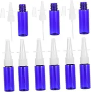 GARVALON 10pcs Empty Spray Bottles 20ml Mini Perfume Sprayer Refillable Water Mister for Travel Fine Mist Sub Bottle Blue
