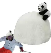 Panda Snowboard Helmet Covers,Warm Motorcycle Helmet Cover | Cute Helmet Cover, Thick Winter Supply for Snowboard, Skateboard, Motorcycle