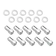 Street Pro Wheel Lug Nut Kit Chrome Street Pro 007 Dome Head Length 1.70 12 x 1.5 1.00 inch Shank Set of 10