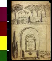 David Hoadley memorial tablet Waterbury, Conn. Perspective sketch elevation /