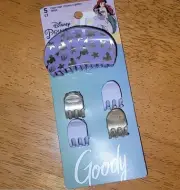 Set Of 2 Goody Disney Princess Hair Claw Clip Packs Ariel & Belle Accessories