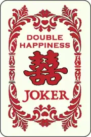 Mah Jongg Jong Mahjong 10 Joker Stickers Happiness - Set #066b **Free Shipping*