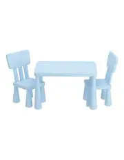 [Keezi] Kids Table and Chairs Set in Blue