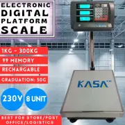 Kasa 300KG Electronic Computing Digital Platform Scales Postal Shop Scale 230V