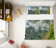 3D Mountain Cloud 227NA Bed Pillowcases Quilt Cover Duvet Kathy Barefield Fay
