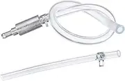 Motorcycle Brake Caliper Bleeder Hose - Car Bleeding Kit, Universal Brake Bleeder Clutch depletory Hose One Way Valve Tube Tool Kit Tube Bleeding Tool for Car Motorbike Scooter(SIZE:1)