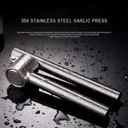 Garlic Press, Stainless Steel Garlic Mincer & Peeler, Rust Proof Garlic Crus