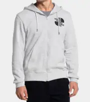 The North Face Men's Double Dome Full Zip Hoodie TNFLIGHTGREYHTR XL New Sealed