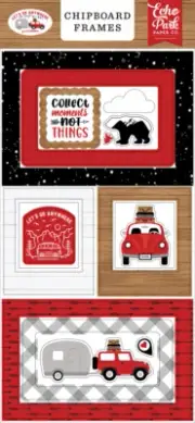 Echo Park LET's GO ANYWHERE 6"x13" Chipboard Frames
