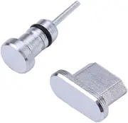 ELAYARD 2pcs Earphone Jack Micro USB Port Dust Plug for Edge Honor Stylish Design Easy Installation Compatible with Micro USB Devices Includes Storage Case