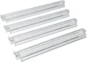 Fun&H American Mahjong All-in-one Tile Rack with Pusher Combo, Clear Acrylic Modern Majiang Racks, Set of 4