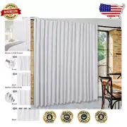 Modern Greyish White Blackout Curtain Panel - 180x96 for Privacy & Noise Control
