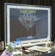 FENCHILIM HOLLYWOOD 18 BULB BLUETOOTH MIRROR. 3 different light features