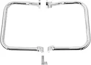 XUXRHMEAN for Harley Heritage Softail FLST FLSTC 2000-2017 FXST FXSTB FXSTS 2005 Motorcycle Accessorie Rear Saddlebag Guard Rail Crash Bar Motorcycle Highway Crash Bars(Chrome)
