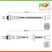 2x New Premium Pre-Cat & Post-Cat Oxygen Sensors For Toyota Echo 1.5L