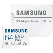 NEW SAMSUNG EVO PLUS Micro SD Card 64GB SDXC Mobile Smart Phone Tablet 100Mbs