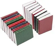 Odoria 1/12 Scale Miniature Leather Books Mini Bound Book Miniatures Dollhouse Decoration Accessories Dolls House Accessory, 16Pcs