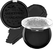 YBUETE Black Cream Face Body Painting Foundation, Professional Waterproof Oil Based Black Face Paint for Halloween SFX Skeleton Joker Zombie Vampire Cosplay Makeup Adult Cosplay Costume Party