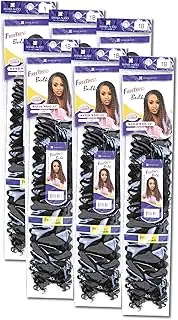 WATER WAVE 22" (6-Pack, 2 Dark Brown) - Freetress Synthetic Crochet Braiding Hair