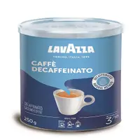 在飛比找蝦皮商城優惠-【HOLA】義大利LAVAZZA藍牌DEK咖啡粉 (罐)25