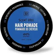 BOYZZ ONLY Black on White Scent Free Medium Hold Vegan Pomade for Men - EWG VERIFIED, Water Based All Natural Flake Free for All Day Hold and Hairstyles