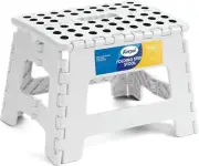 Folding Step Stool 9'' Tall Kids Step Stool Holds up to 300 Lb Plastic Foldable